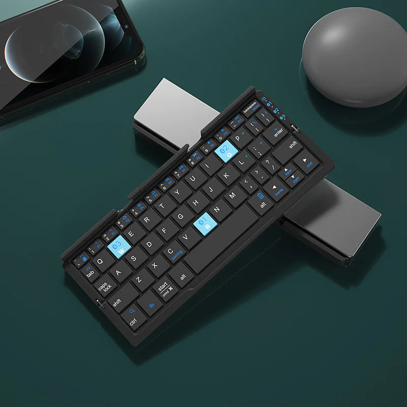 Mini Bluetooth Tastatur: Faltbar und Kompakt-Entdecken Sie die Mini Bluetooth Tastatur, die perfekt für mobiles Arbeiten ist! Faltbar, leicht und ideal für unterwegs – jetzt bestellen! 😊