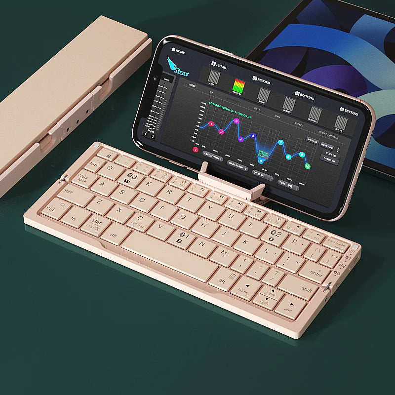 Mini Bluetooth Tastatur: Faltbar und Kompakt-Entdecken Sie die Mini Bluetooth Tastatur, die perfekt für mobiles Arbeiten ist! Faltbar, leicht und ideal für unterwegs – jetzt bestellen! 😊