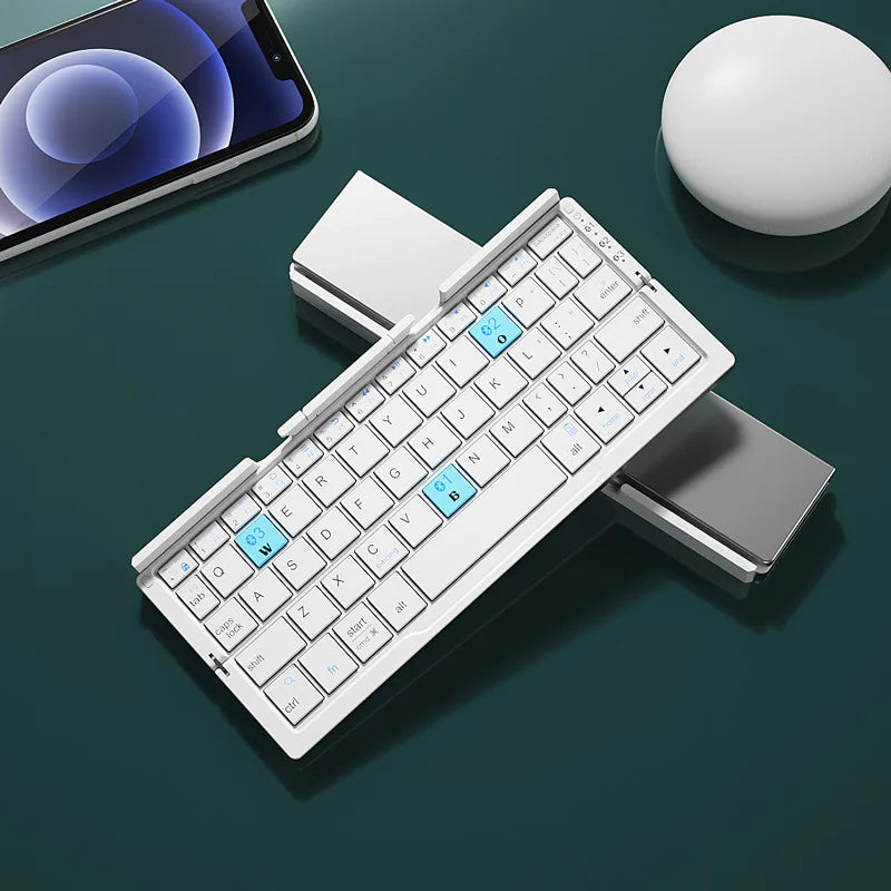 Mini Bluetooth Tastatur: Faltbar und Kompakt-Entdecken Sie die Mini Bluetooth Tastatur, die perfekt für mobiles Arbeiten ist! Faltbar, leicht und ideal für unterwegs – jetzt bestellen! 😊