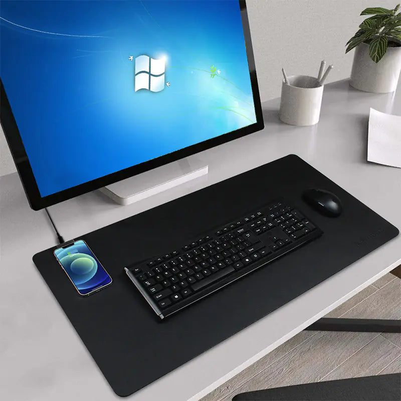 kabelloses Lademauspad für Büro und Gaming-Entdecken Sie das kabellose Lademauspad, das Mauspad und Ladestation vereint! Ideal für Büro und Gaming, jetzt bestellen und Komfort genießen! 🚀