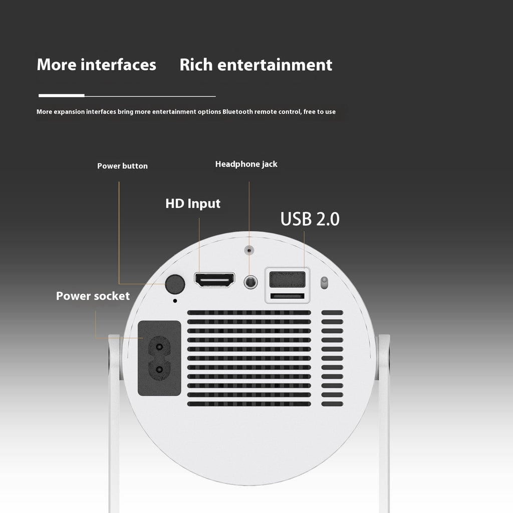 tragbarer Beamer: Flexibilität für Filme und mehr-Erleben Sie den tragbaren Beamer in Ihrem Zuhause. Klarer Fokus und 180 Grad Projektionswinkel machen ihn einfach perfekt für Filme! 🎬