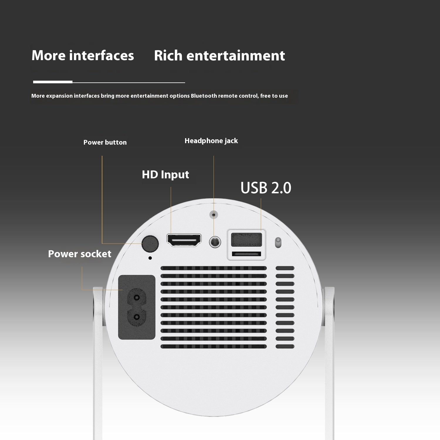 tragbarer Beamer: Flexibilität für Filme und mehr-Erleben Sie den tragbaren Beamer in Ihrem Zuhause. Klarer Fokus und 180 Grad Projektionswinkel machen ihn einfach perfekt für Filme! 🎬